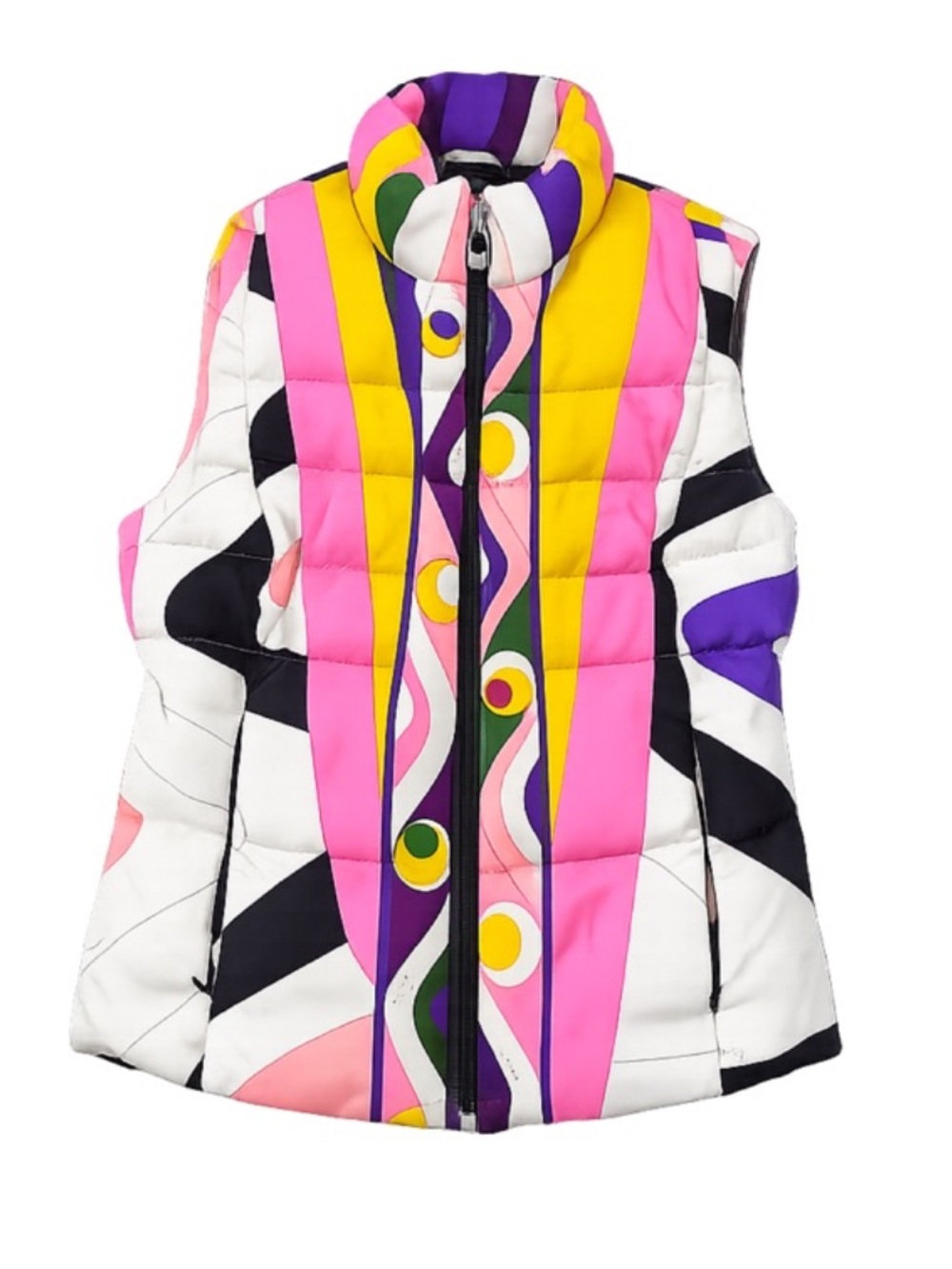 Emilio Pucci Multicolor Vest in Pink, Yellow, Purple Size Small